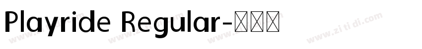 Playride Regular字体转换